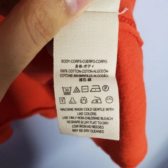 Free People We The Free Orange Distressed Peplum Anytime Tank Top - Picture 9 of 9